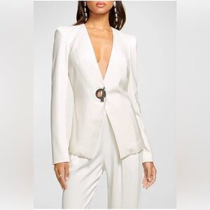 NWT Ramy Brook Ivory Blazer with Silver Accent